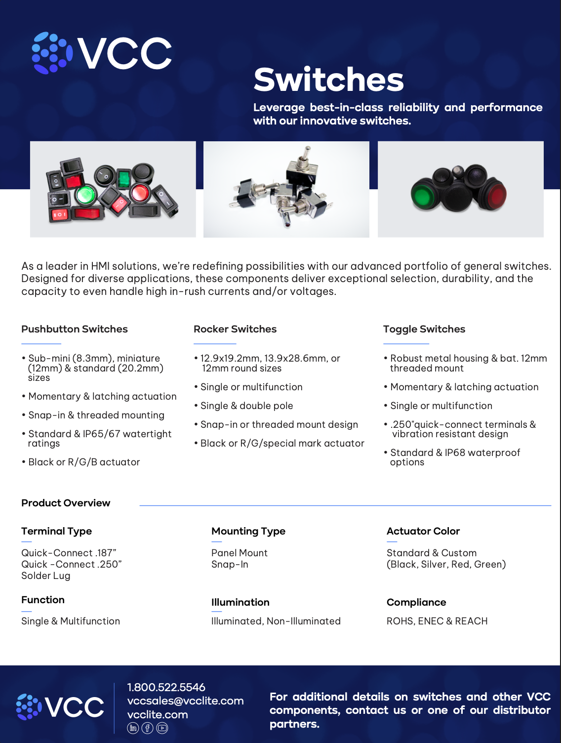 VCC Switches Product Overview